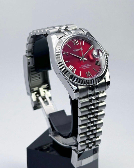 Seiko Datejust Mod ‘Scarlet Red Dial’ 36/39