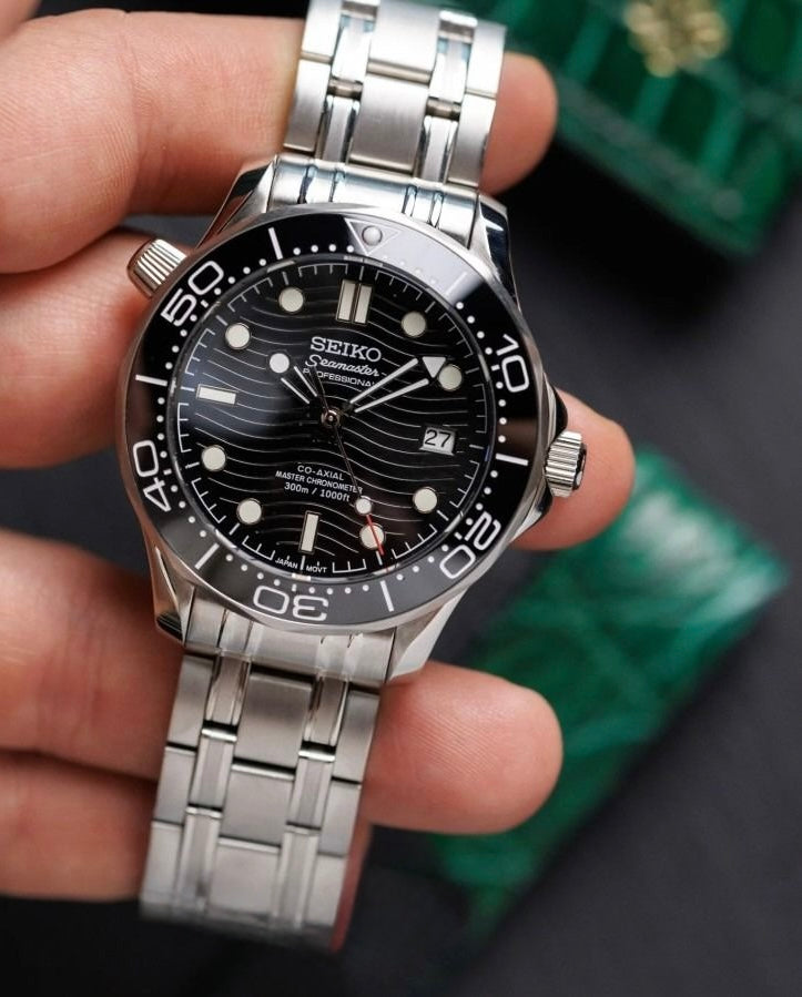 Seiko Seamaster Mod ‘Steel Black Dial’ 42