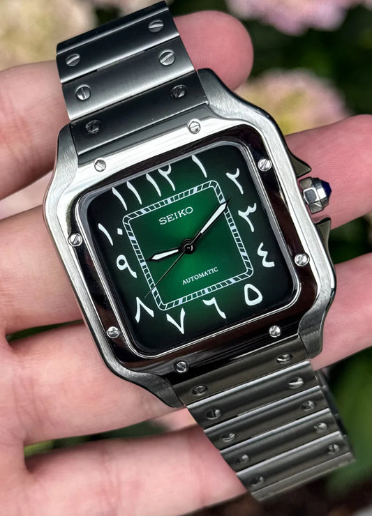 Seiko Santos Mod ‘Arabic Green Dial’ 39