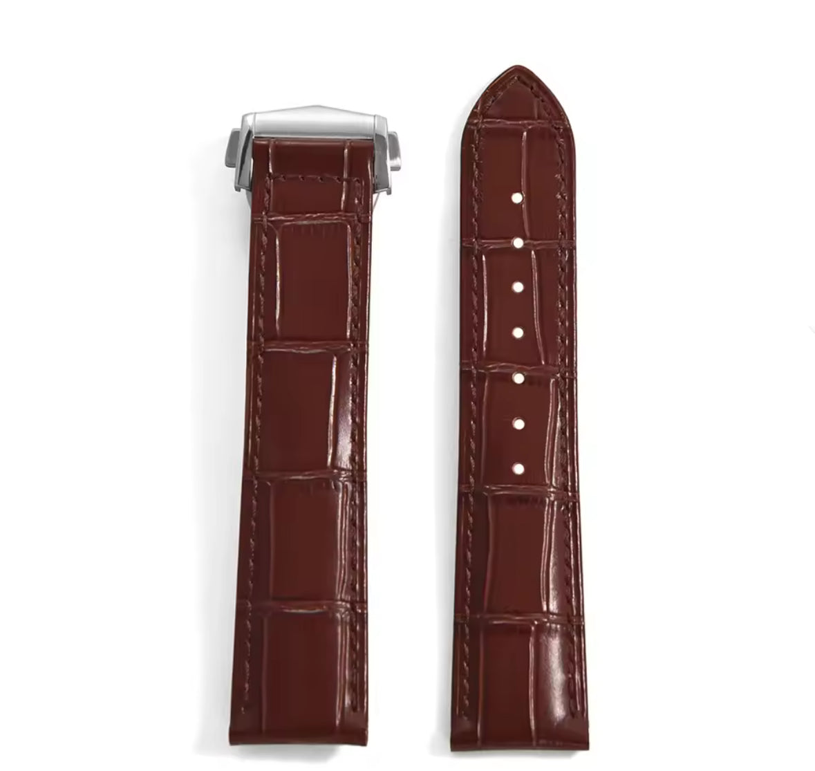 Bamboo Style Genuine Leather strap (19mm/20mm/21mm/22mm)