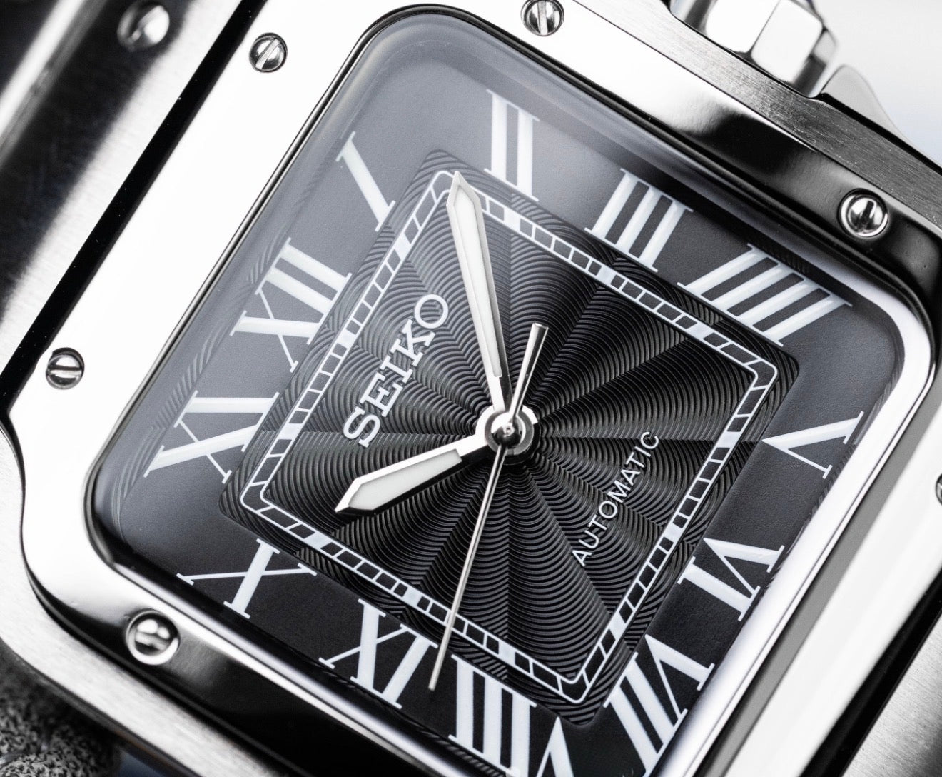Seiko Santos Mod ‘Black Guilloché Dial’ 39