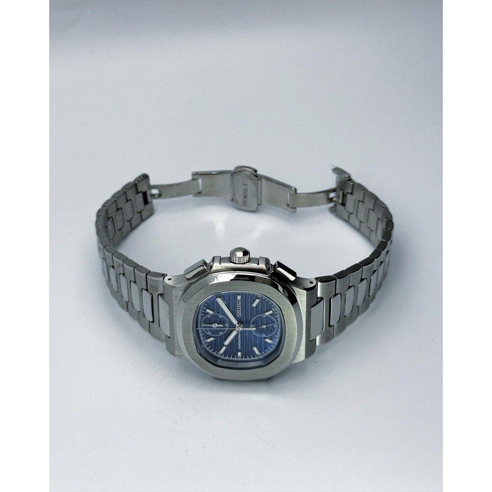 Seiko Nautilus Mod ‘Chronograph Blue Dial’ 40