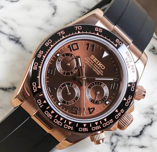 Seiko Daytona Rose Gold Brown Dial 40