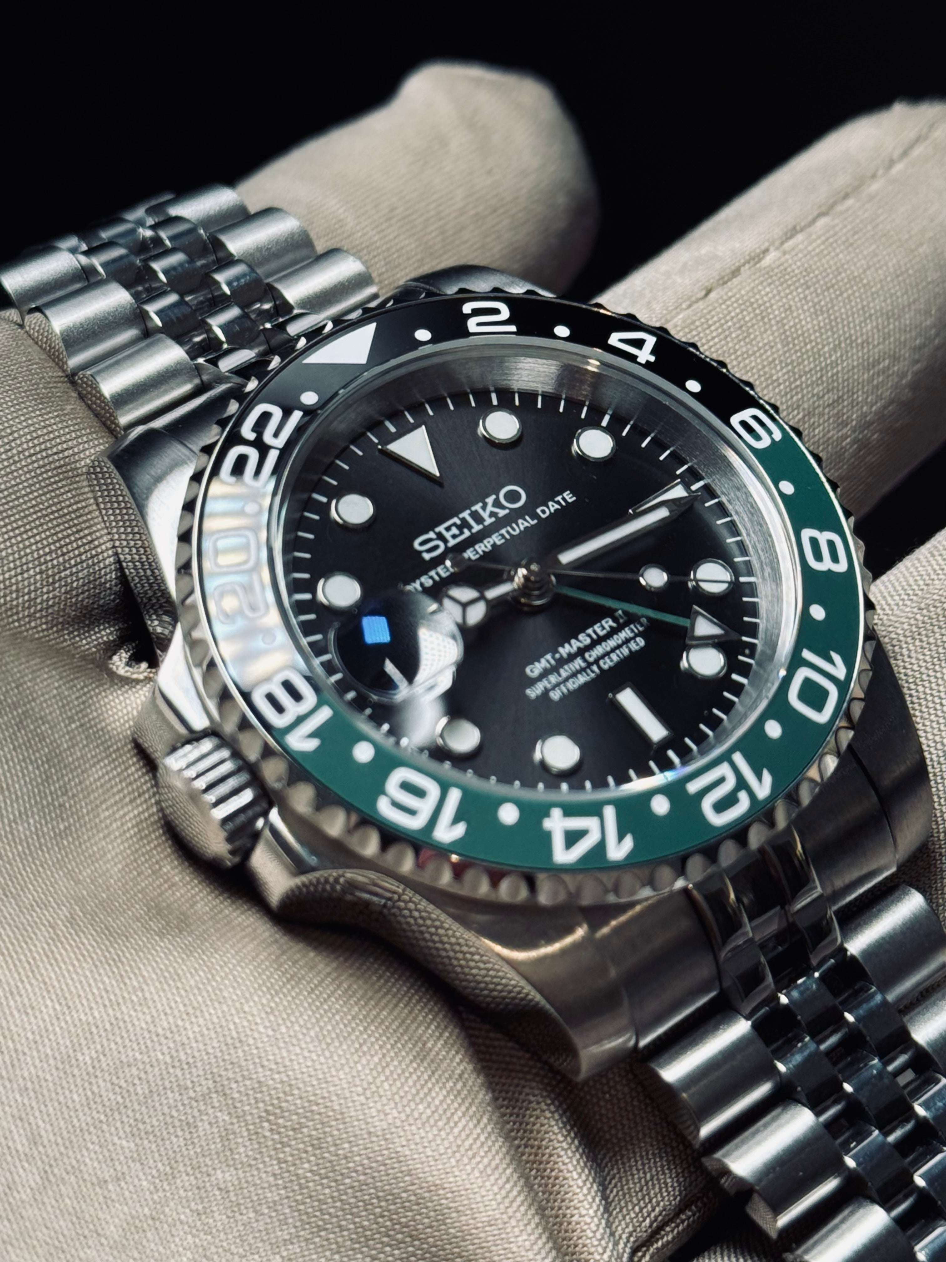 Seiko GMT-Master Lefty Homage Watch – NH34 GMT, 40mm | NH35 Mod