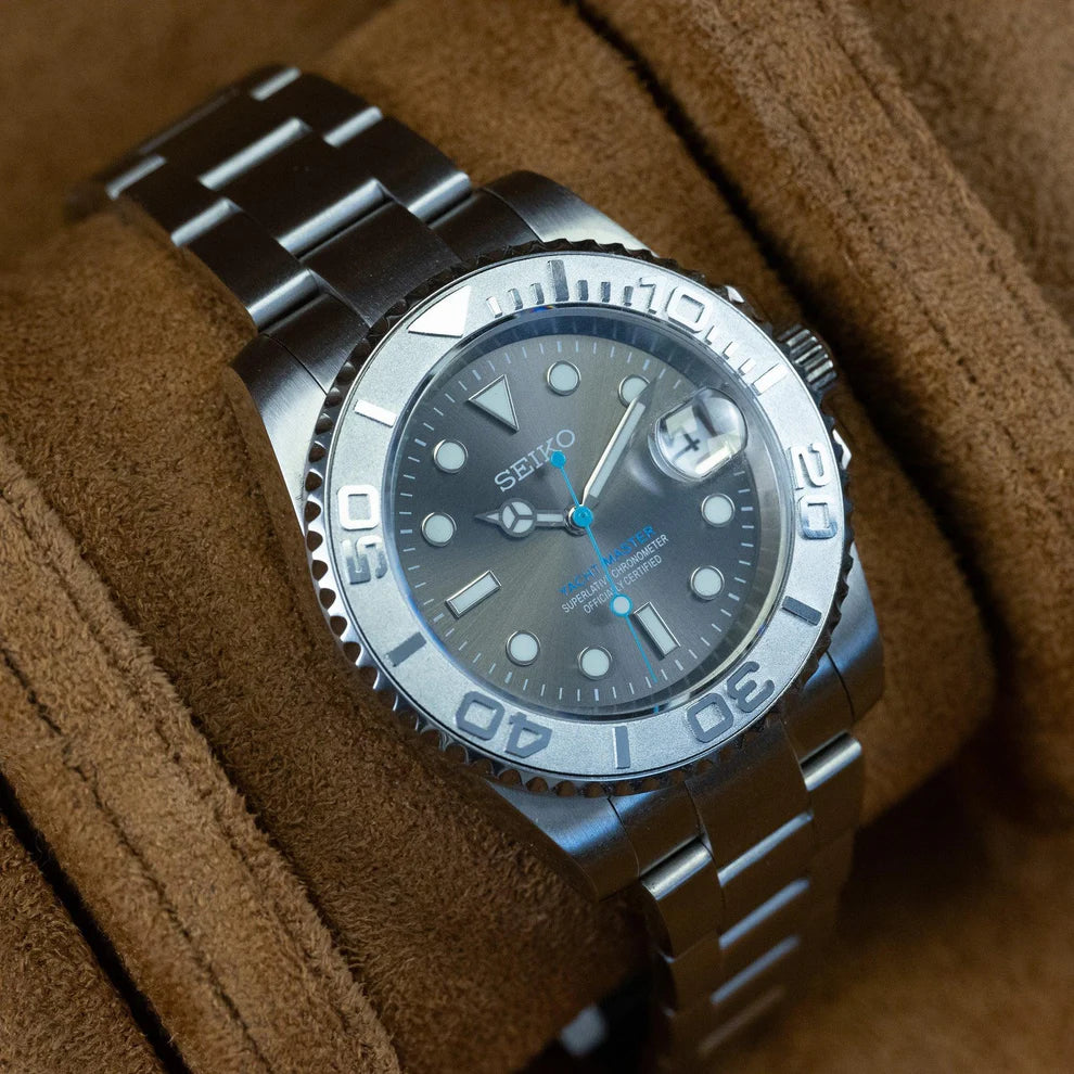 Seiko Steel Yachtmaster Rhodium Bezel