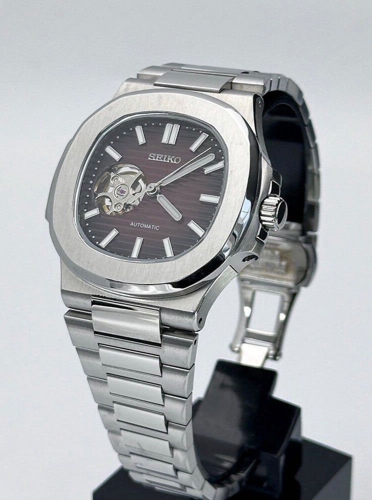 Seiko Nautilus Mod ‘Chocolate Open Heart Dial’ 40