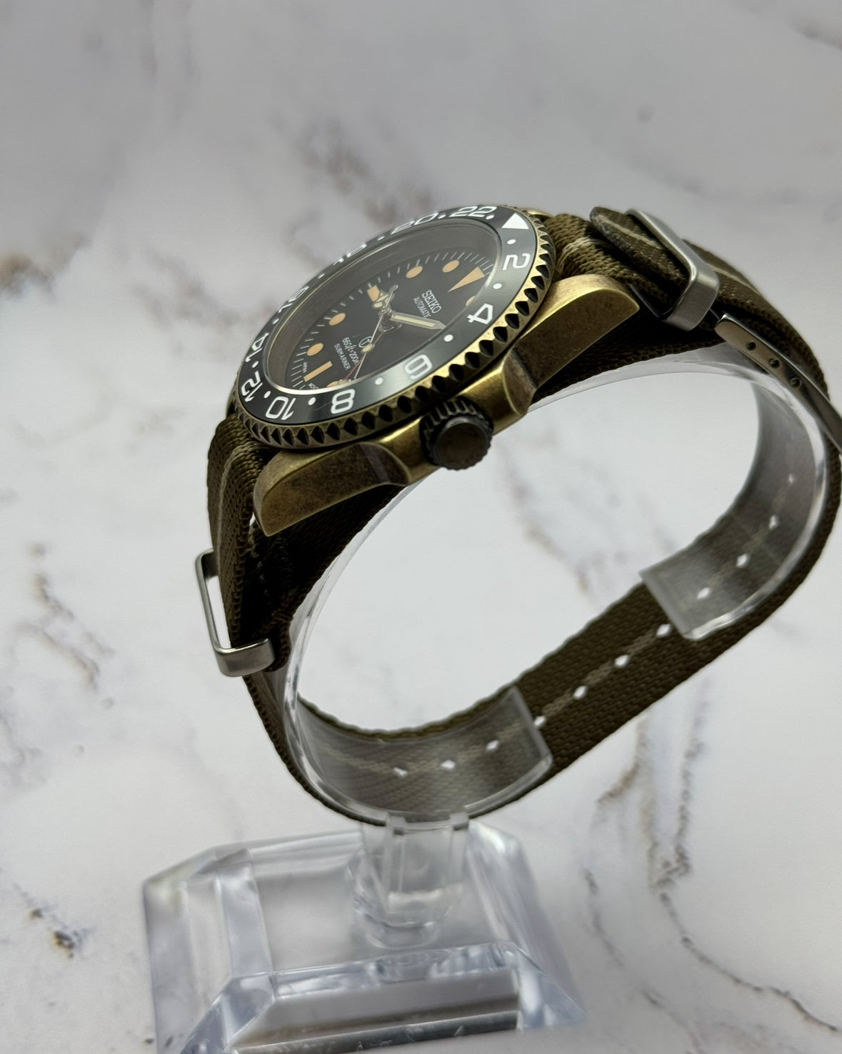 Seiko Bronze GMT Mod - Submariner Dial 40mm