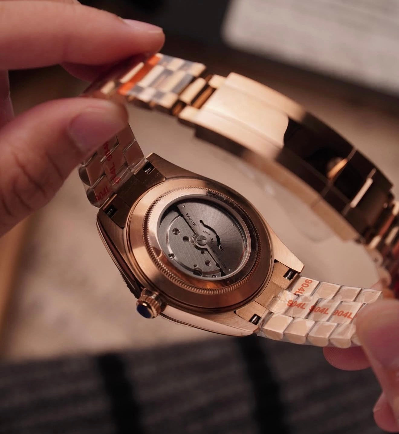 Seiko Day-date Mod ‘Rose Gold Roman Green Dial’ 36/39