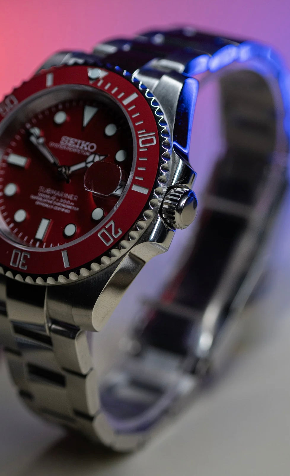 Seiko Submariner Mod ‘Red Sub’ 40