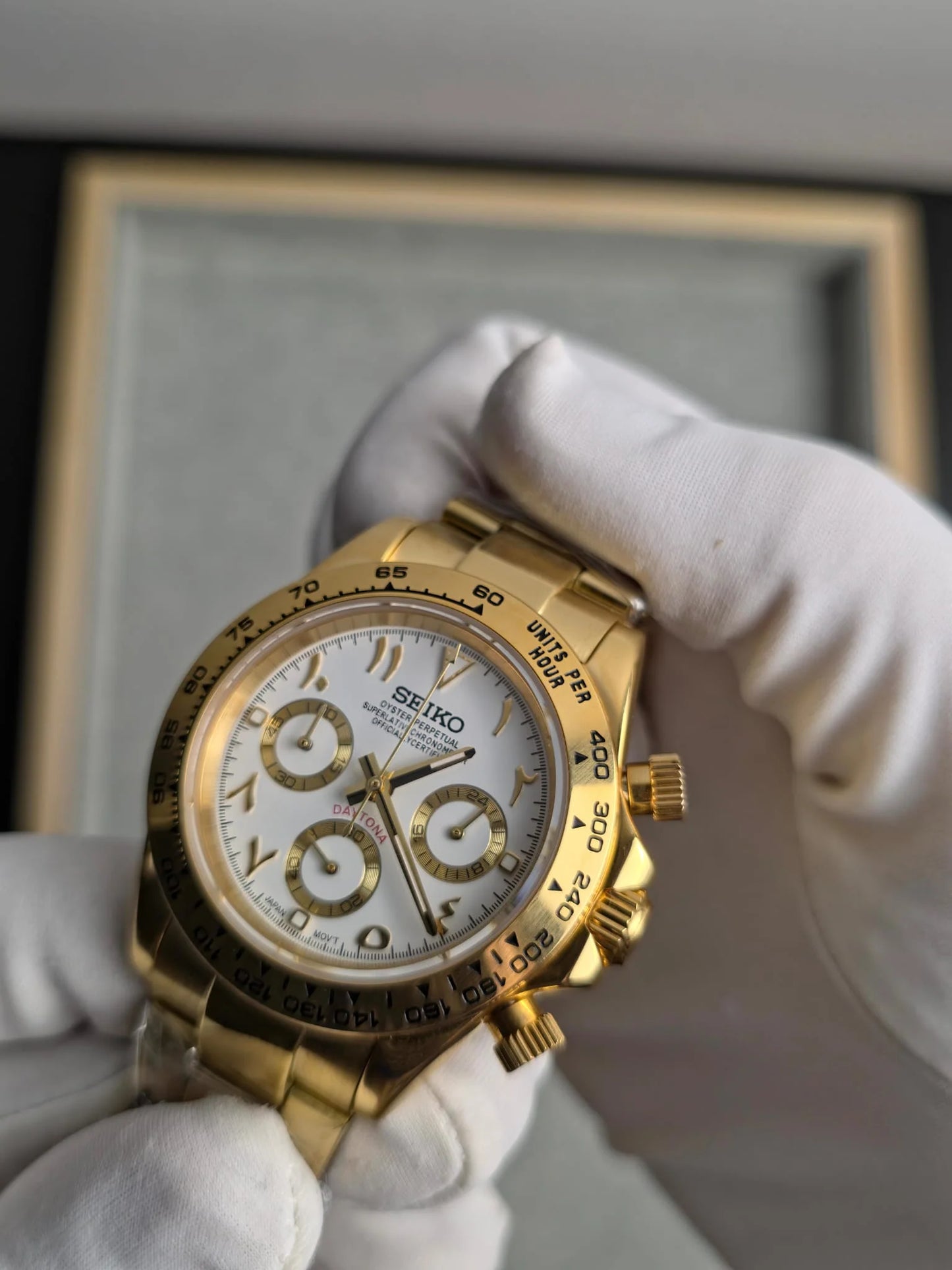 Seiko Daytona Gold ‘Arabic White Dial’ 40