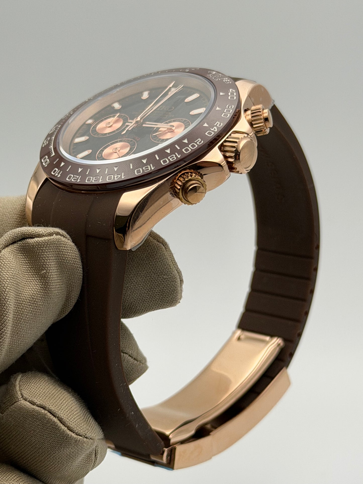 Seiko Daytona Mod ‘Caramel Mocha Black Dial’ 40