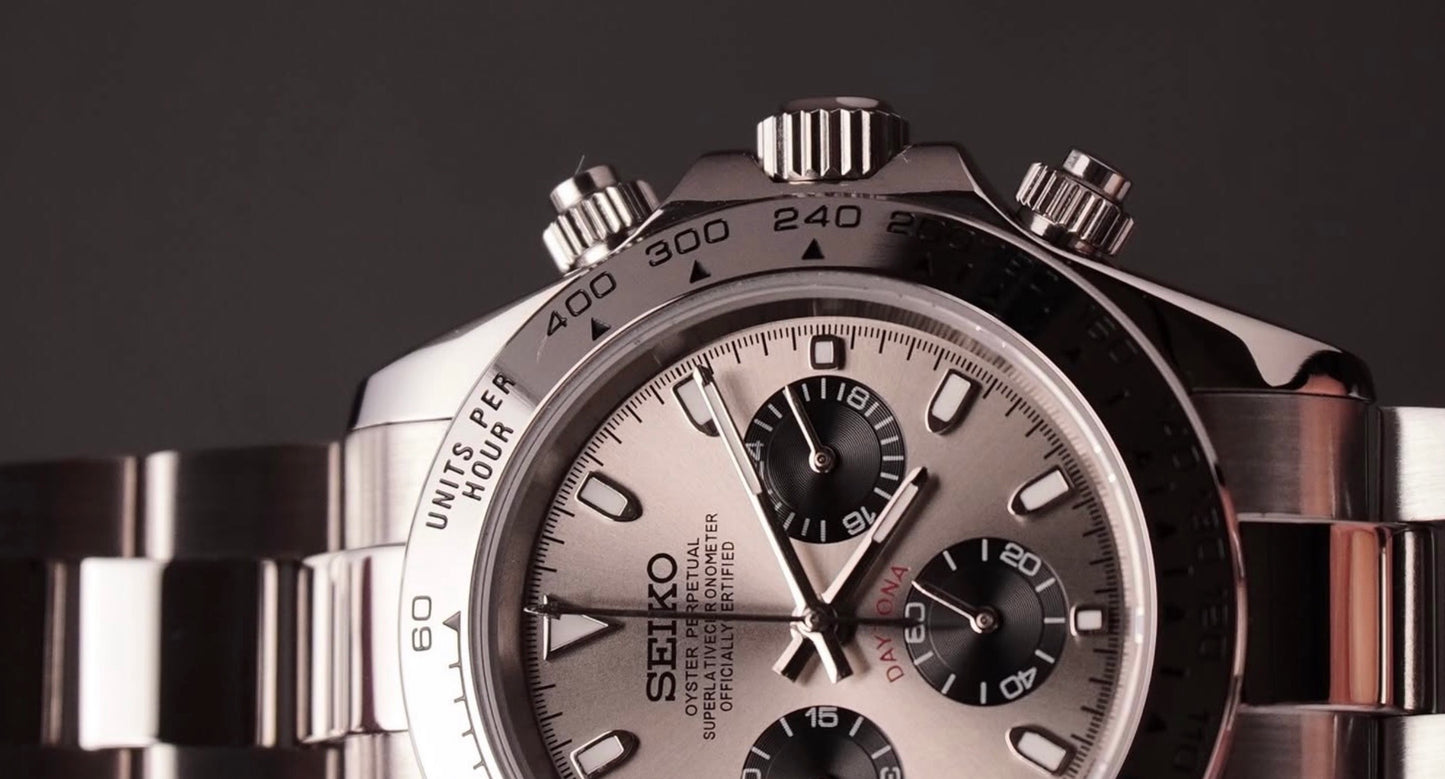 Seiko Daytona Mod ‘White Gold Ghost’ 40