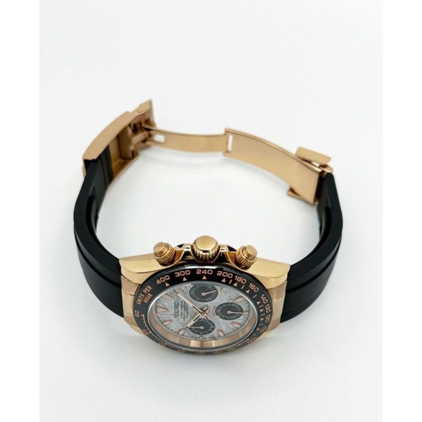 Seiko Daytona ‘Rose Gold Meteorite Dial’ Mod 40