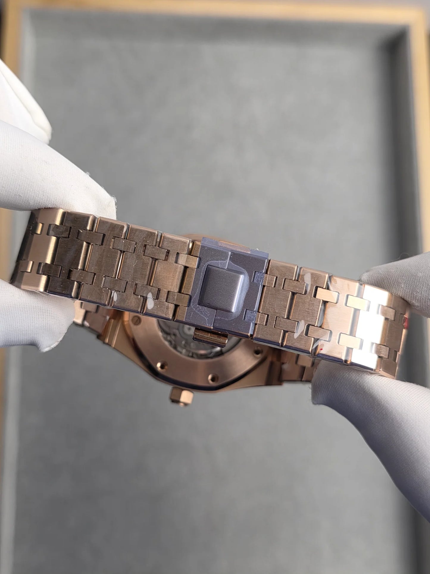 Seiko Royal Oak Mod ‘Rose Gold Black Dial’ 41