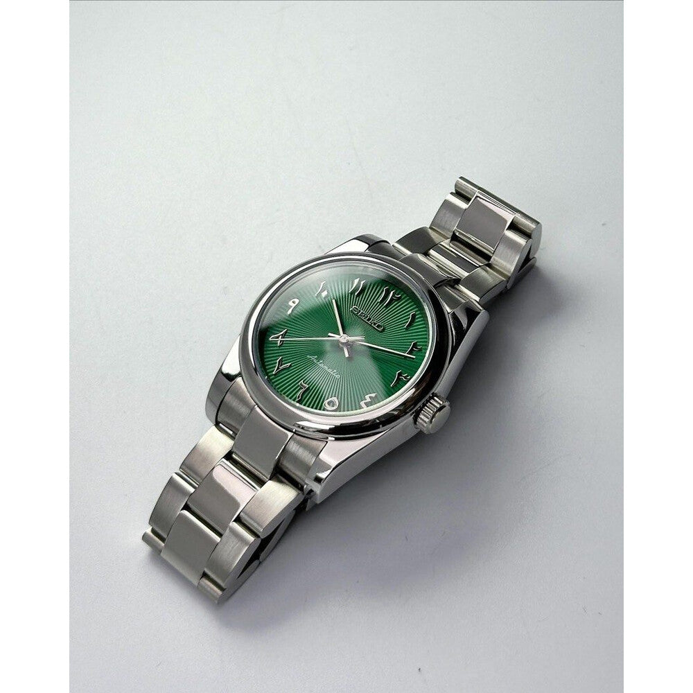 Seiko Oyster Perpetual Mod ‘Green Arabic Dial’ 36/39