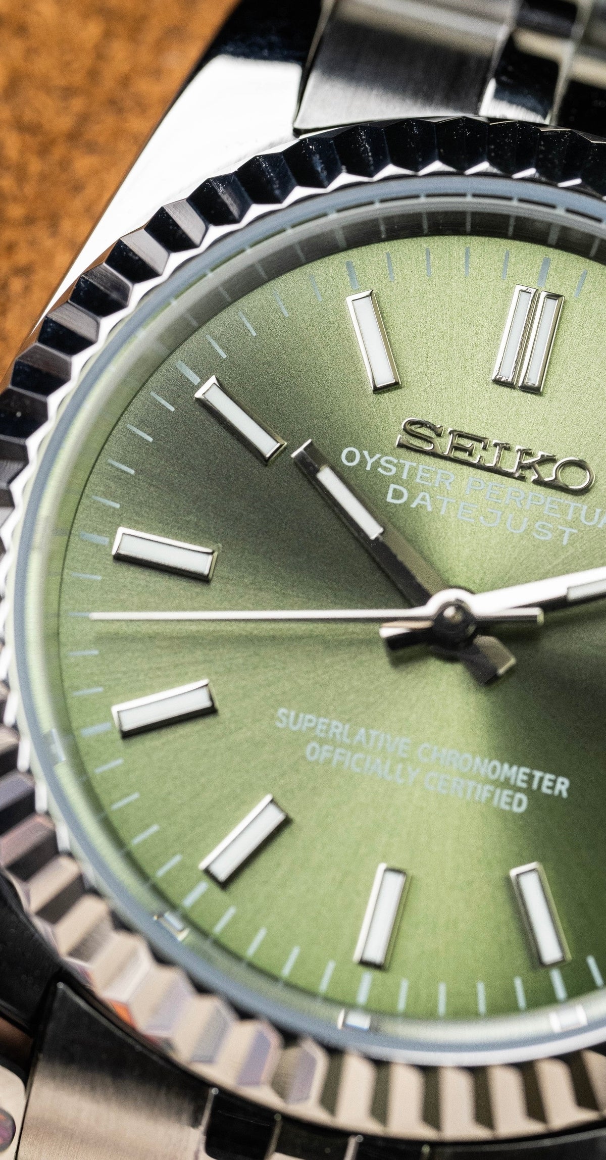 Seiko Date-just Mod ‘Olive Green Dial’ 36/39