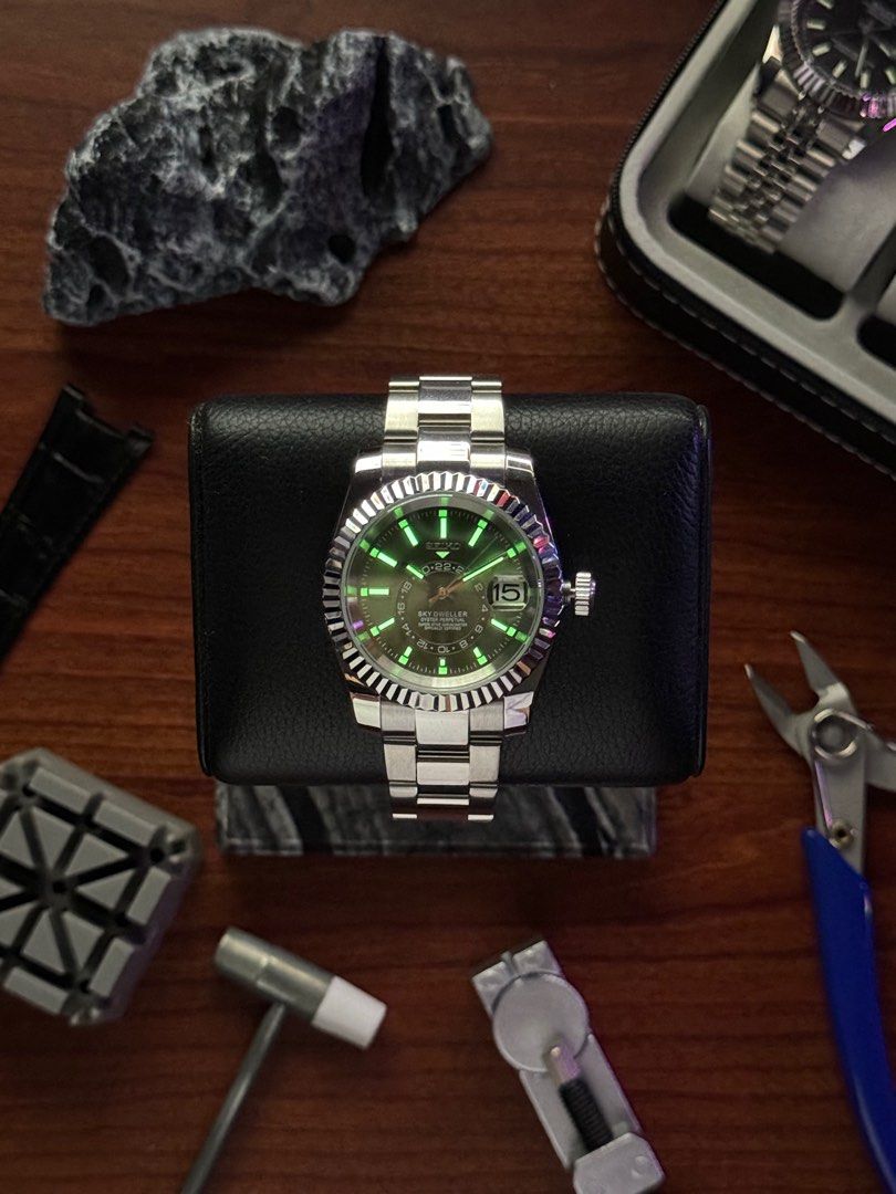 Seiko Sky-Dweller Mod ‘Green Moss Dial’ 40