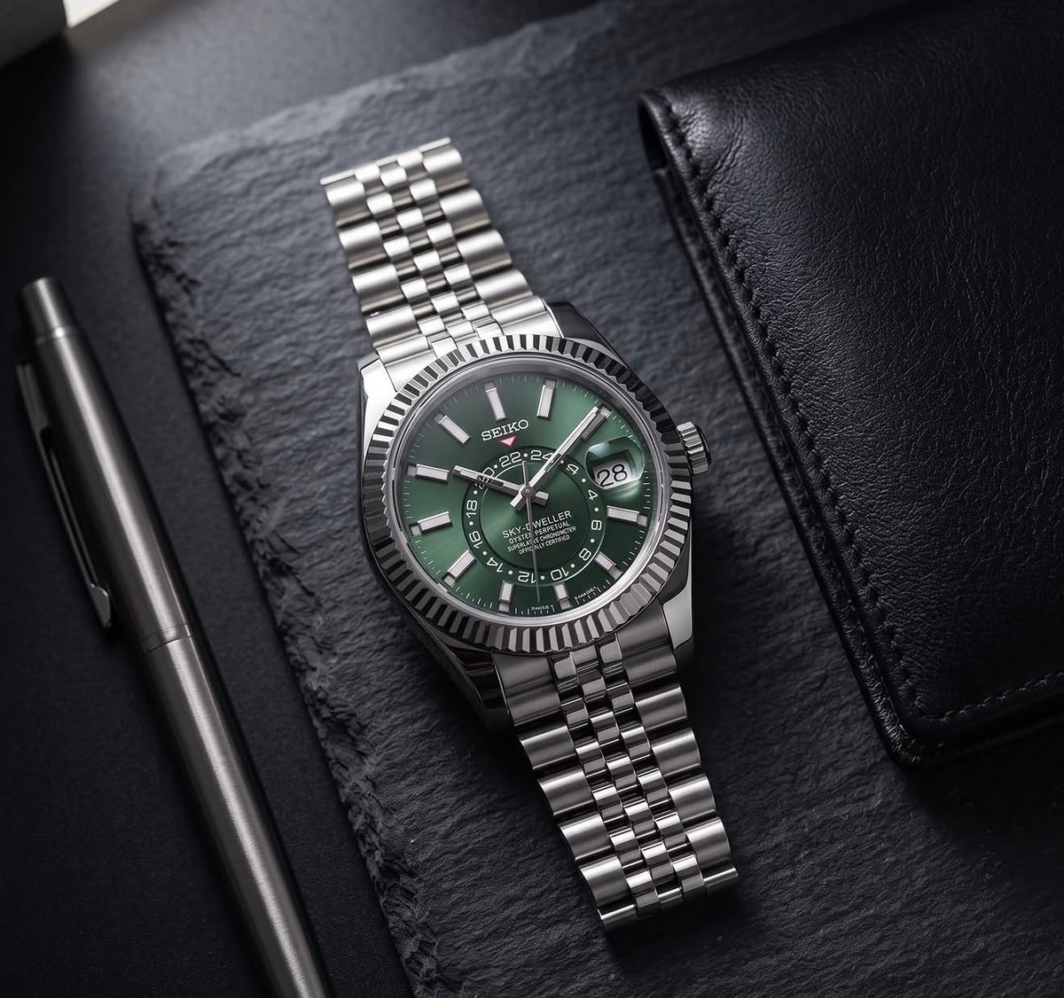 Seiko Sky-Dweller Mod ‘Green Moss Dial’ 40