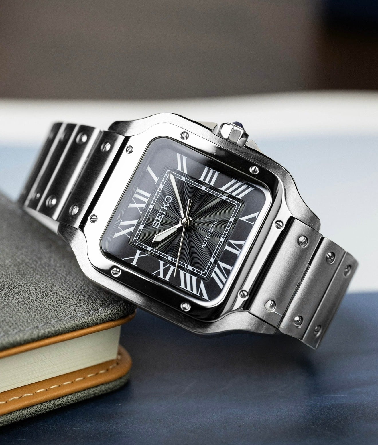 Seiko Santos Mod ‘Black Guilloché Dial’ 39