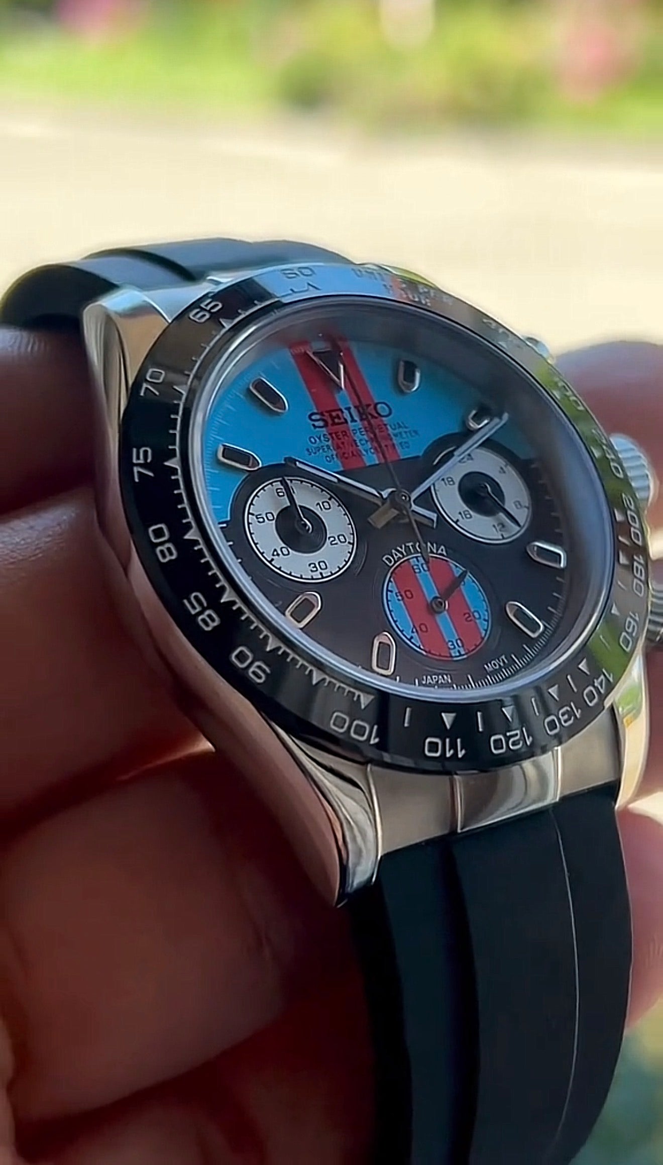 Seiko Daytona Mod ‘Orange Blue Racing Dial’ 40