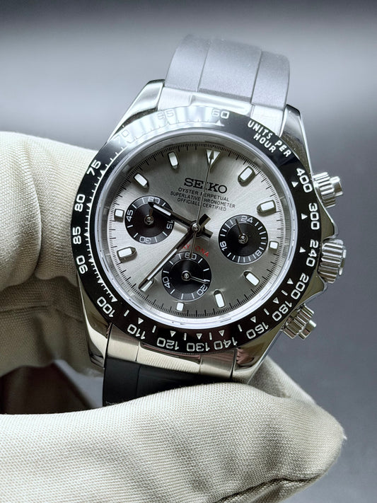 Seiko Daytona Mod Oyster-flex ‘Ghost’ 40mm