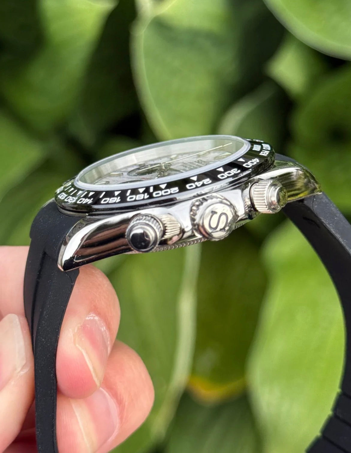 Seiko Daytona Mod ‘Silver Steel Meteorite Dial’ 40