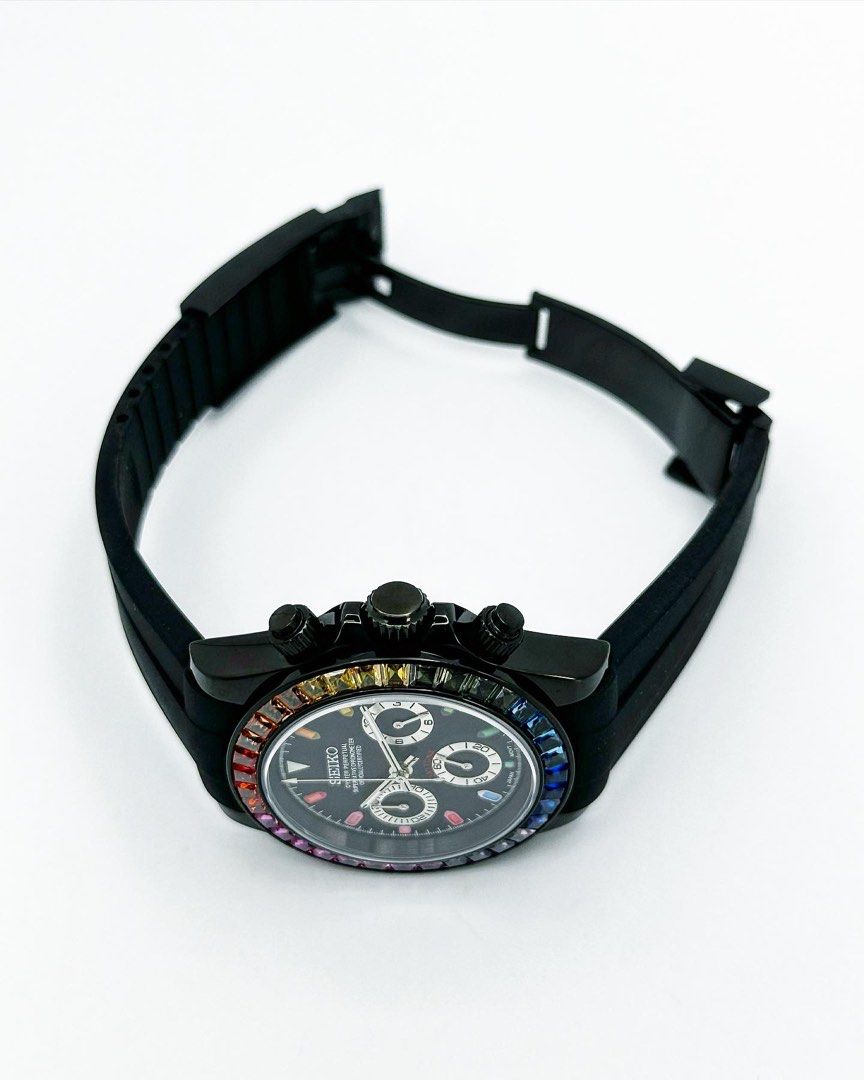 Seiko Daytona Mod ‘Black Rainbow Bezel’ 40