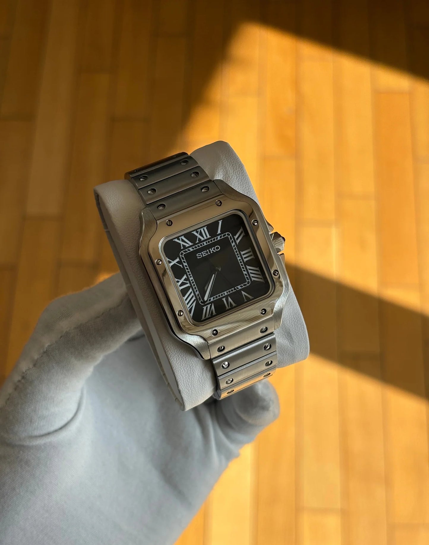 Seiko Santos Mod ‘Matte Black Dial’ 39