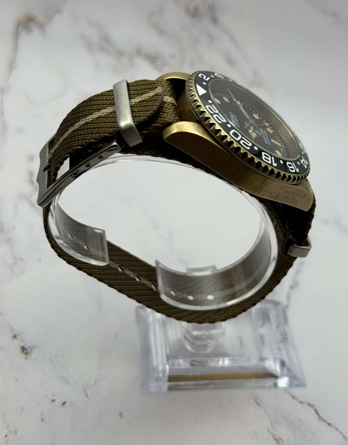 Seiko Bronze GMT Mod - Submariner Dial 40mm