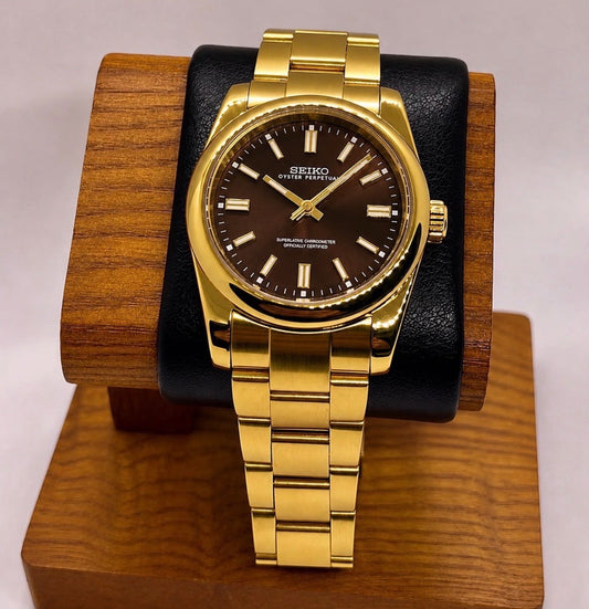 Seiko Ouster Perpetual Mod ‘Gold Chocolate Dial’ 36/39
