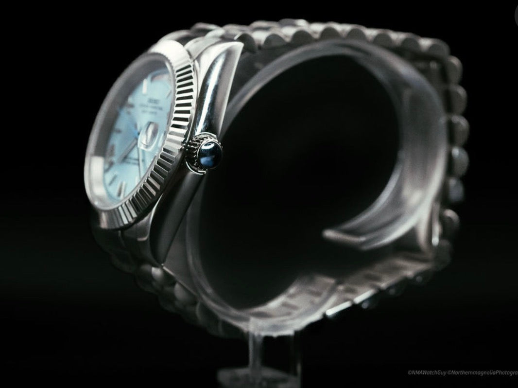 Seiko Day-date Mod ‘Platinum Blue Roman Dial’ 39