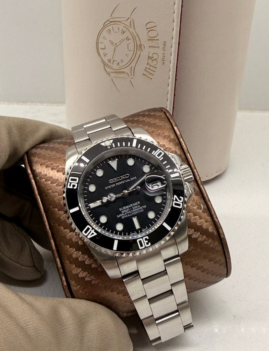 Seiko Submariner Mod ‘Black Steel’ 40