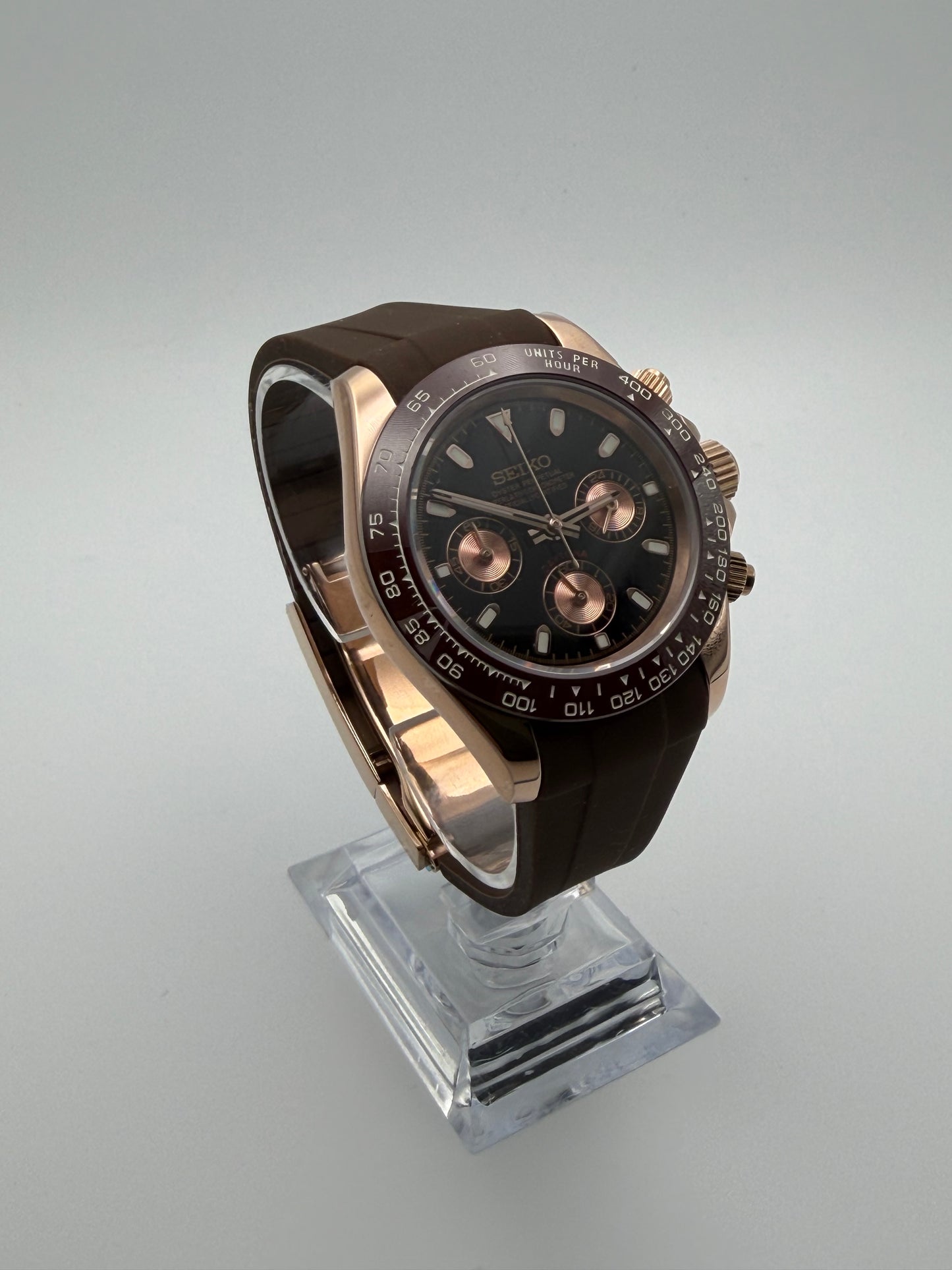 Seiko Daytona Mod ‘Caramel Mocha Black Dial’ 40