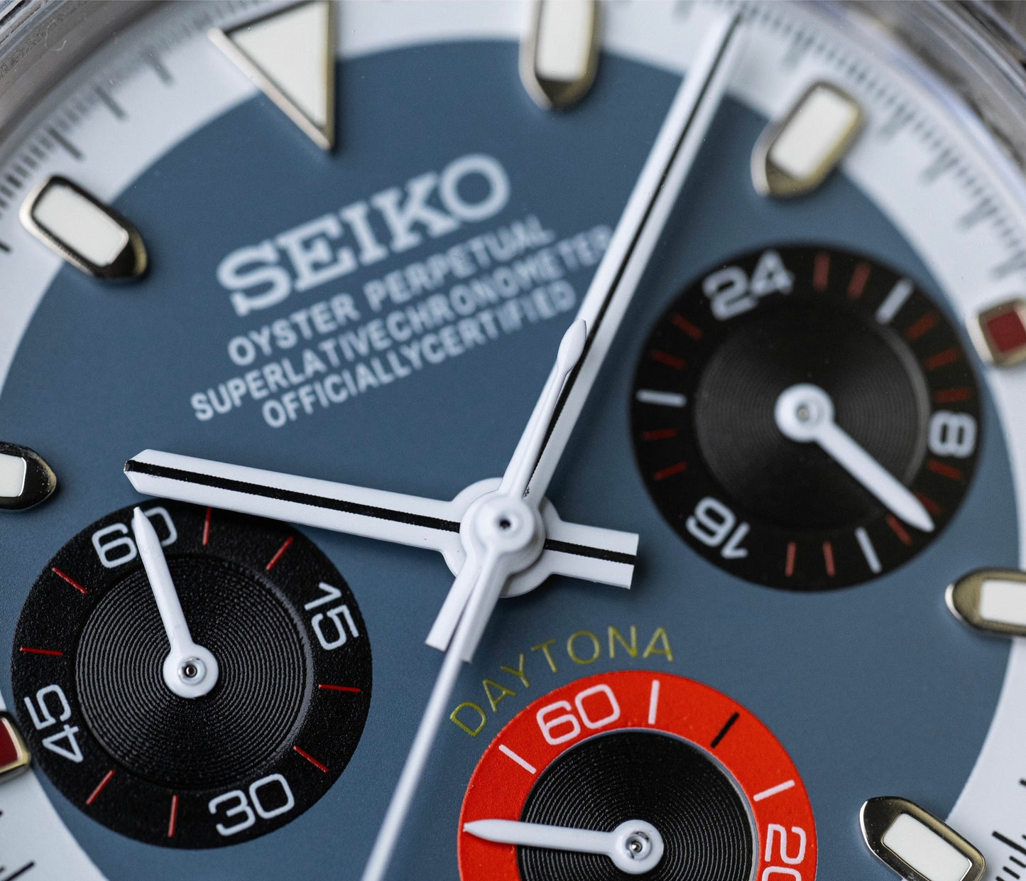 Seiko Daytona Mod Transparent Case ‘Blue/Red Subdial’ 40