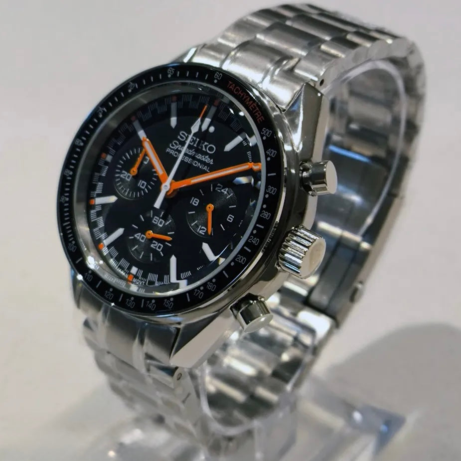 Seiko Speedmaster Mod ‘Steel Orange/Black Dial’ 40