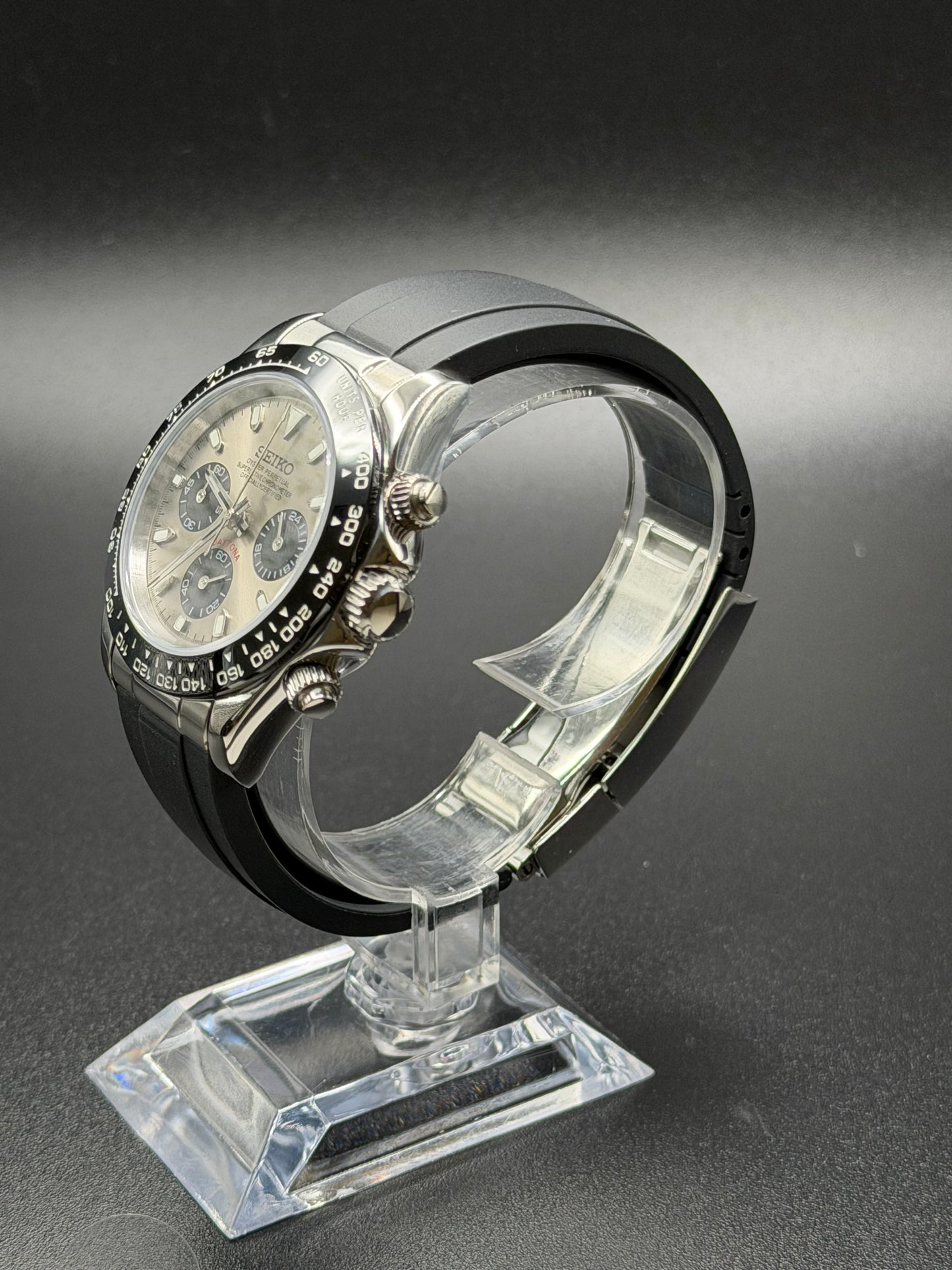 Seiko Daytona Mod Oyster-flex ‘Ghost’ 40mm