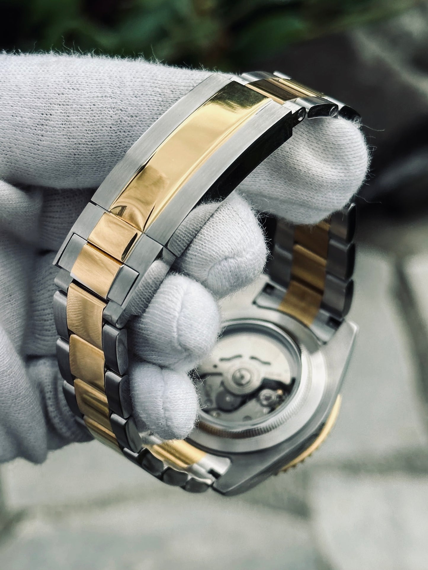 Seiko Submariner Mod ‘Gold 2-tone Black Dial’ 40