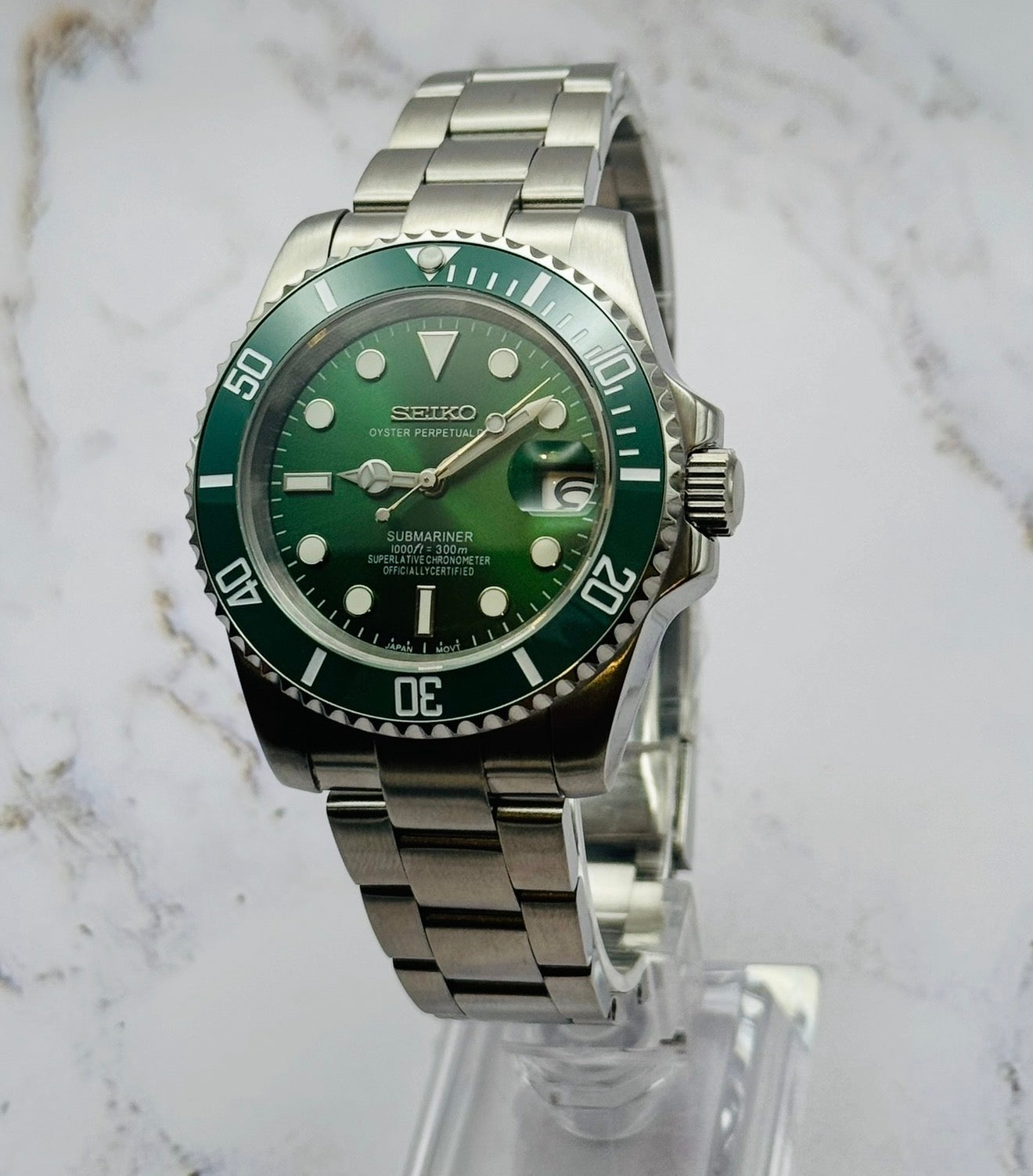 Seiko Submariner Hulk Homage Watch – NH35, 300m WR, 40mm | NH35