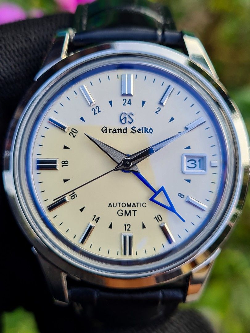 GS Mod GMT Elegance ‘Cream Dial Leather Strap 39