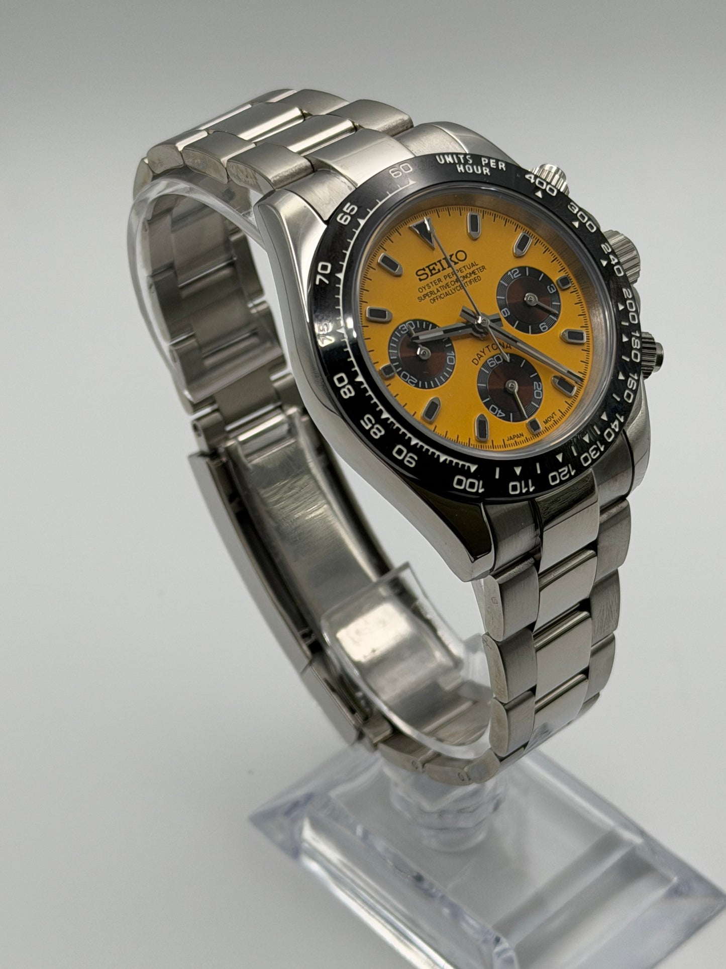 Seiko Daytona Mod Special Edition ‘Yellow Dial/ Brown Subdial’ 40