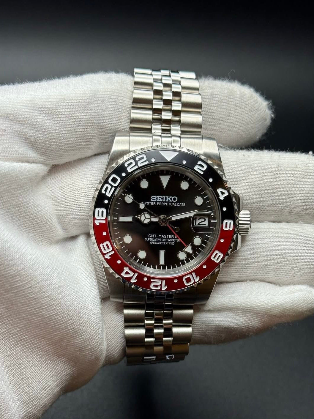 ☆NH34a搭載 GMT-Mオマージュ ヴィンテージ 赤／青ペプシベゼル