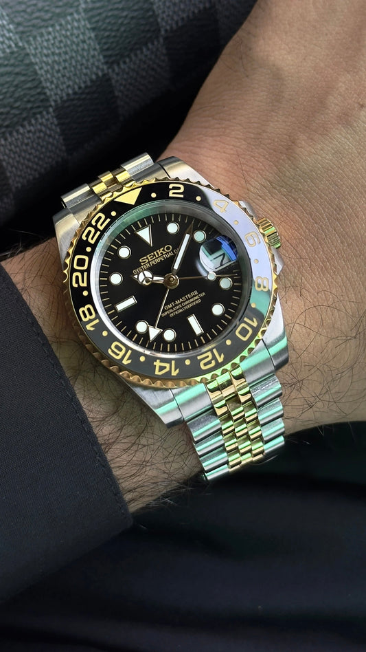 Seiko Gold Two-tone Bruce Wayne GMT-Master II Mod 40