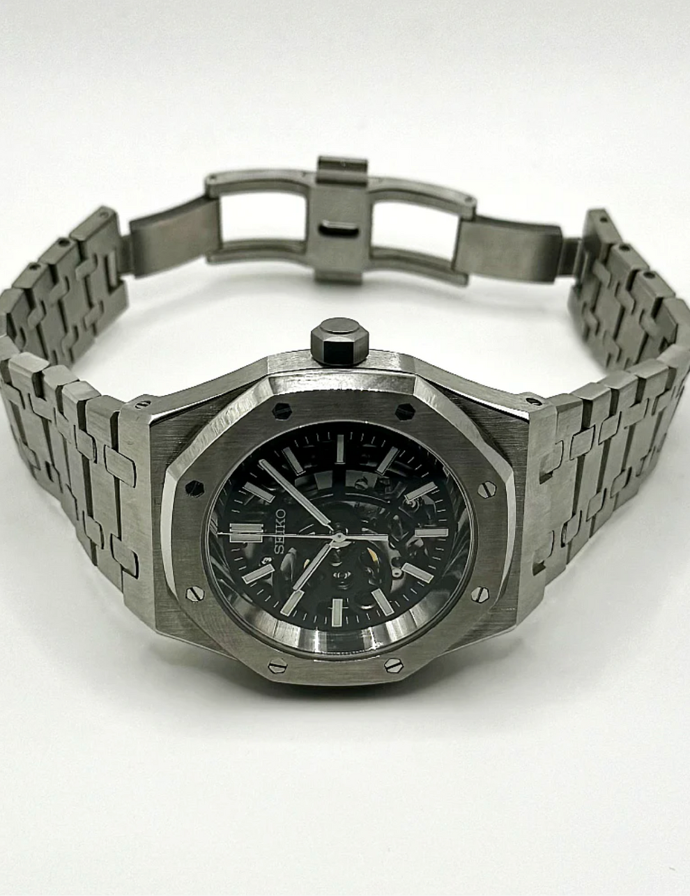 Seiko Royal Oak Mod ‘Steel Skeleton’ 41 (NH70)