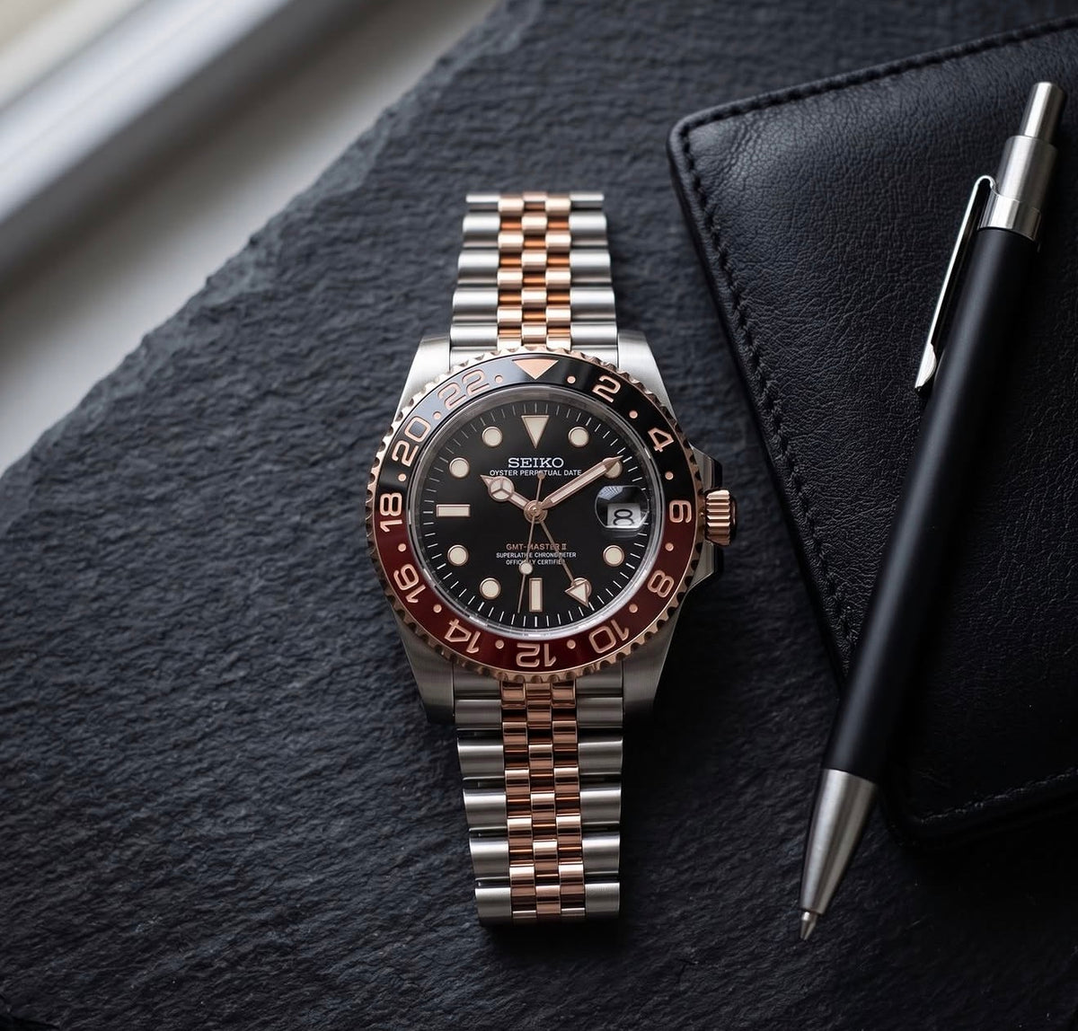 Seiko GMT-Master II Mod ‘Rootbeer Jubilee’ 40