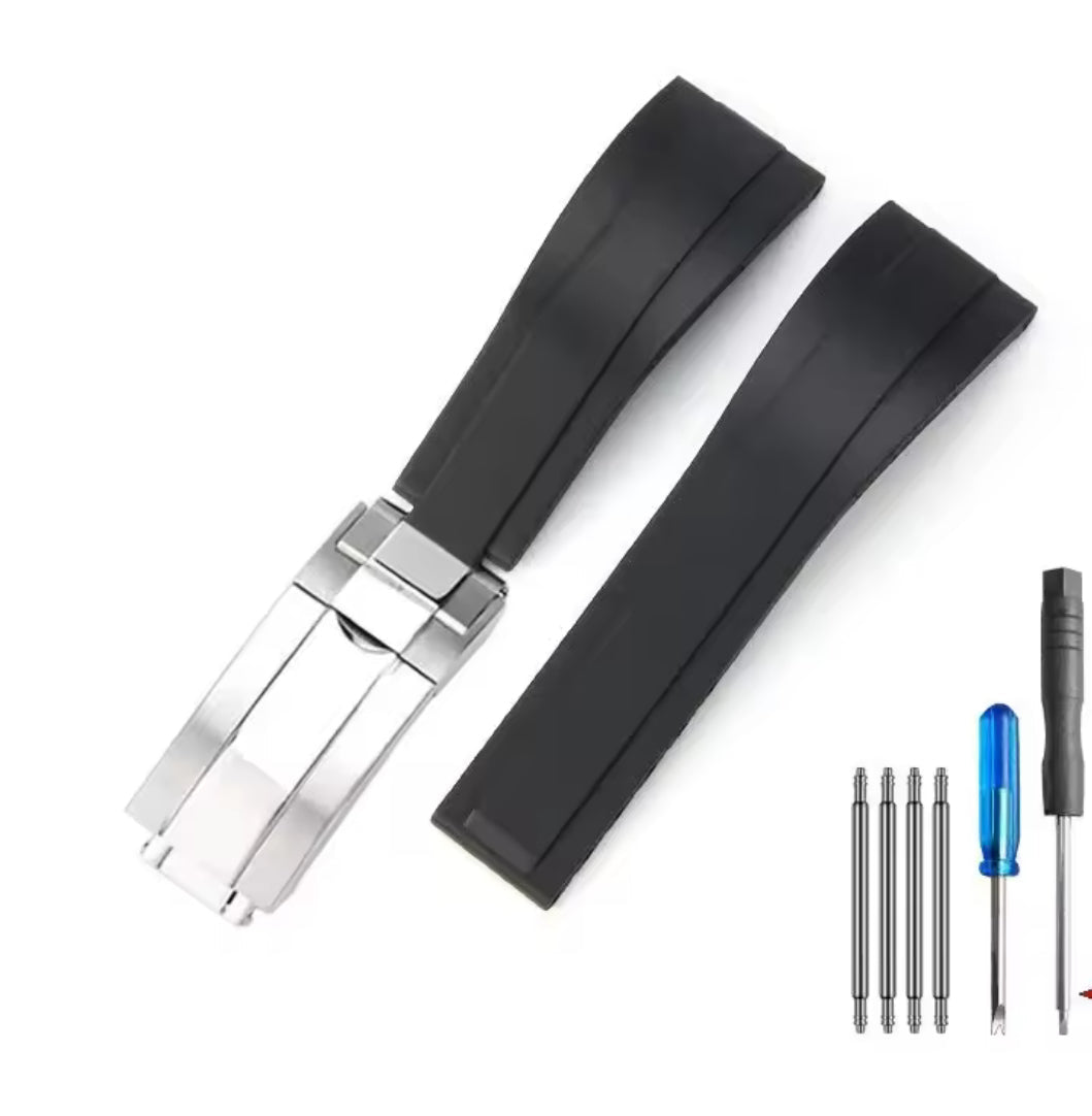 Oyster-flex Style Rubber Strap 20mm