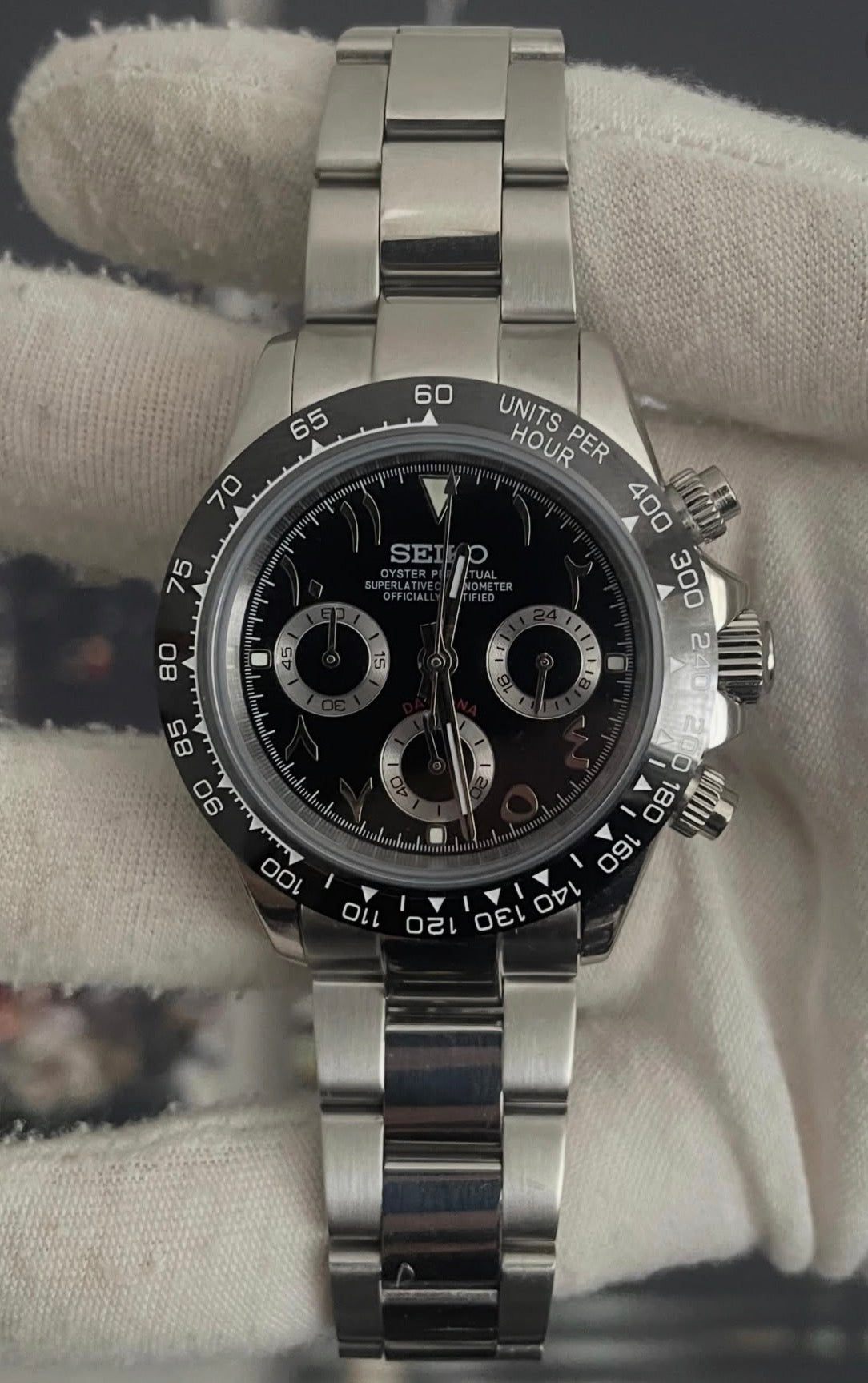 Seiko Daytona Mod ‘Arabic Dial Godzilla’ 40
