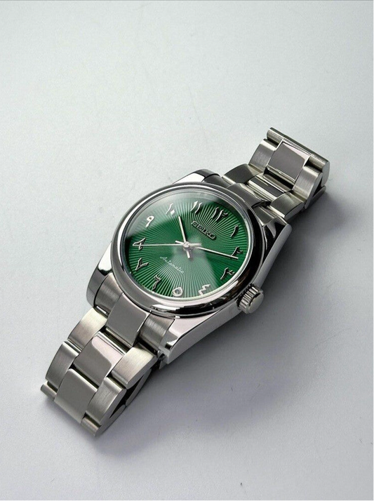 Seiko Oyster Perpetual Mod ‘Green Arabic Dial’ 36/39