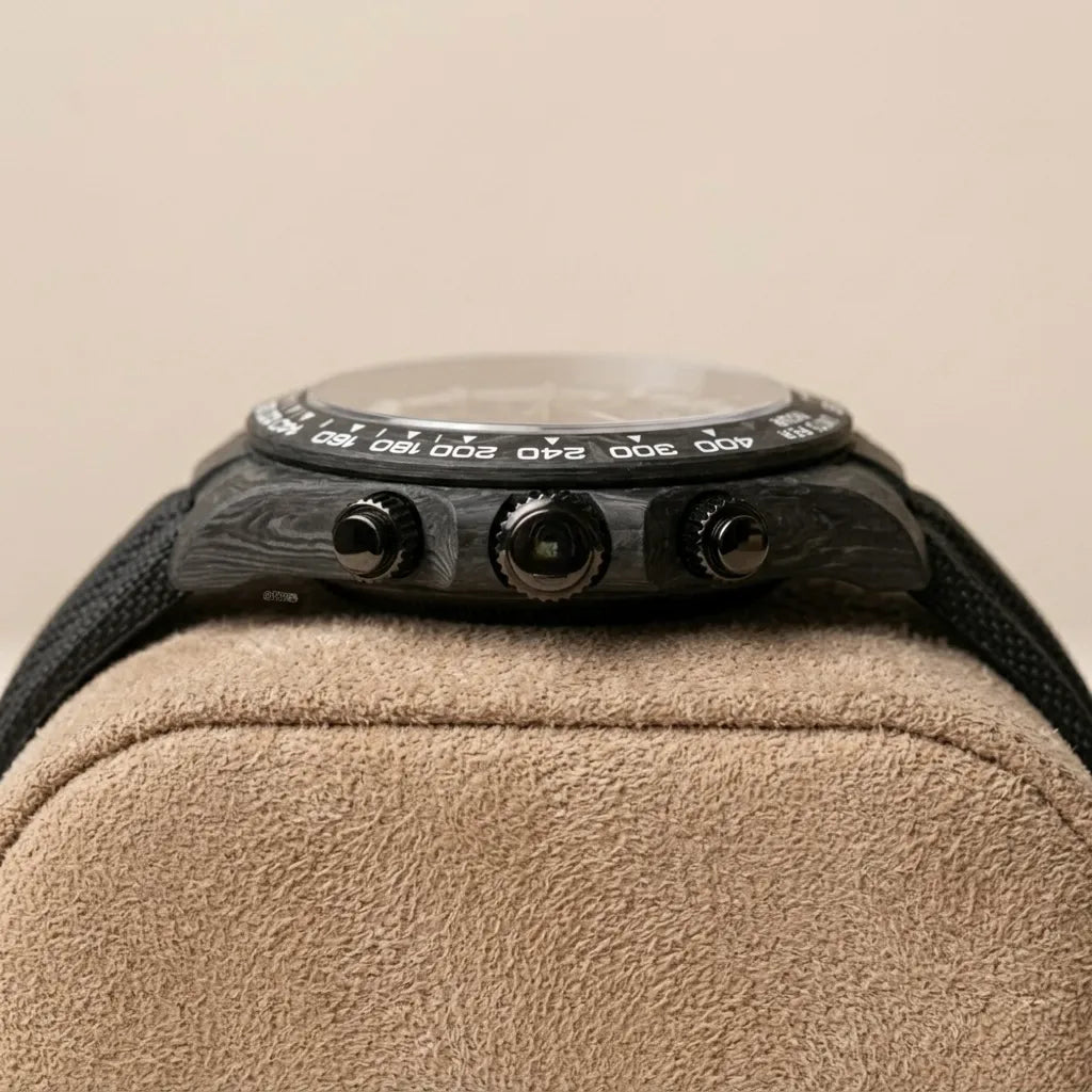 Seiko Daytona Mod Carbon Fibre ‘Black Dial’ 40