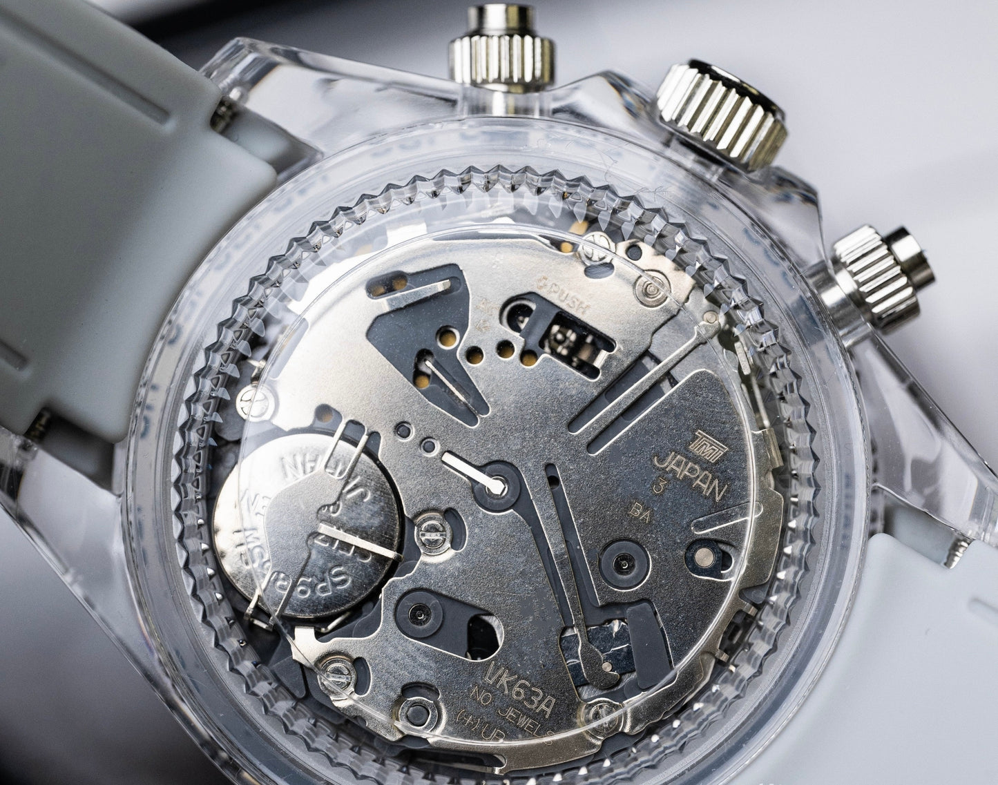Seiko Daytona Mod Transparent Case ‘Blue/Red Subdial’ 40