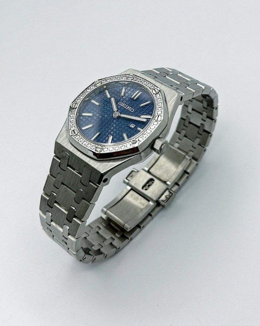 Ladies Seiko Royal Oak Mod ‘Blue Dial’ 33mm